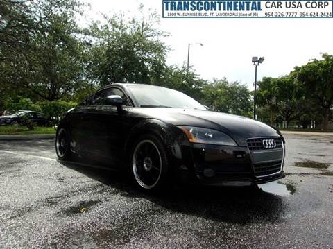2008 Audi TT for sale at TRANSCONTINENTAL CAR USA CORP in Fort Lauderdale FL