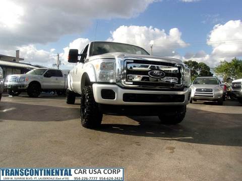 2011 Ford F-350 Super Duty for sale at TRANSCONTINENTAL CAR USA CORP in Fort Lauderdale FL