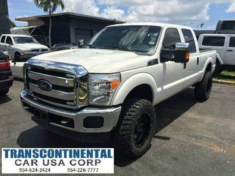 2014 Ford F-350 Super Duty for sale at TRANSCONTINENTAL CAR USA CORP in Fort Lauderdale FL