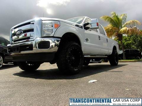 2012 Ford F-350 Super Duty for sale at TRANSCONTINENTAL CAR USA CORP in Fort Lauderdale FL