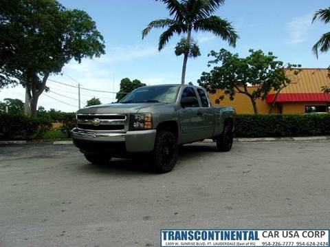 2007 Chevrolet Silverado 1500 for sale at TRANSCONTINENTAL CAR USA CORP in Fort Lauderdale FL