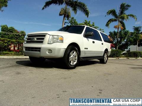 2007 Ford Expedition EL for sale at TRANSCONTINENTAL CAR USA CORP in Fort Lauderdale FL
