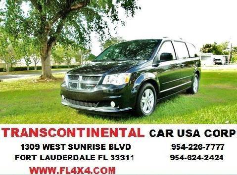 2012 Dodge Grand Caravan for sale at TRANSCONTINENTAL CAR USA CORP in Fort Lauderdale FL