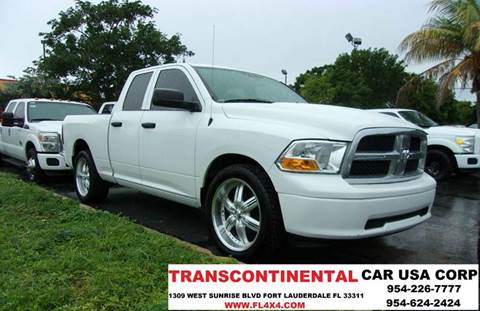 2011 RAM Ram Pickup 1500 for sale at TRANSCONTINENTAL CAR USA CORP in Fort Lauderdale FL