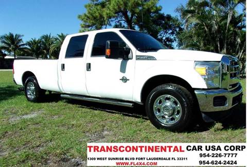 2012 Ford F-350 Super Duty for sale at TRANSCONTINENTAL CAR USA CORP in Fort Lauderdale FL