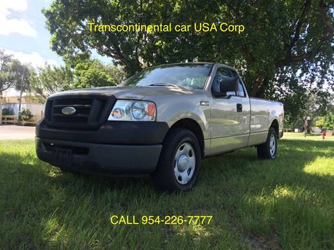 2008 Ford F-150 for sale at TRANSCONTINENTAL CAR USA CORP in Fort Lauderdale FL